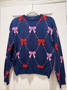 THML Bow Print Sweater